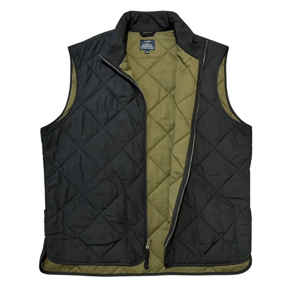J. Crew Quilted Vest Large